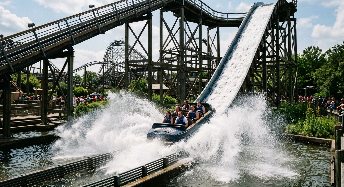 Carowinds to Launch Record-Breaking Water Ride Rip Roarin’ Falls in 2027