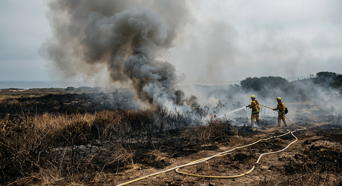 Rose Bay Canal Wildfire Grows to 618 Acres in Hyde County